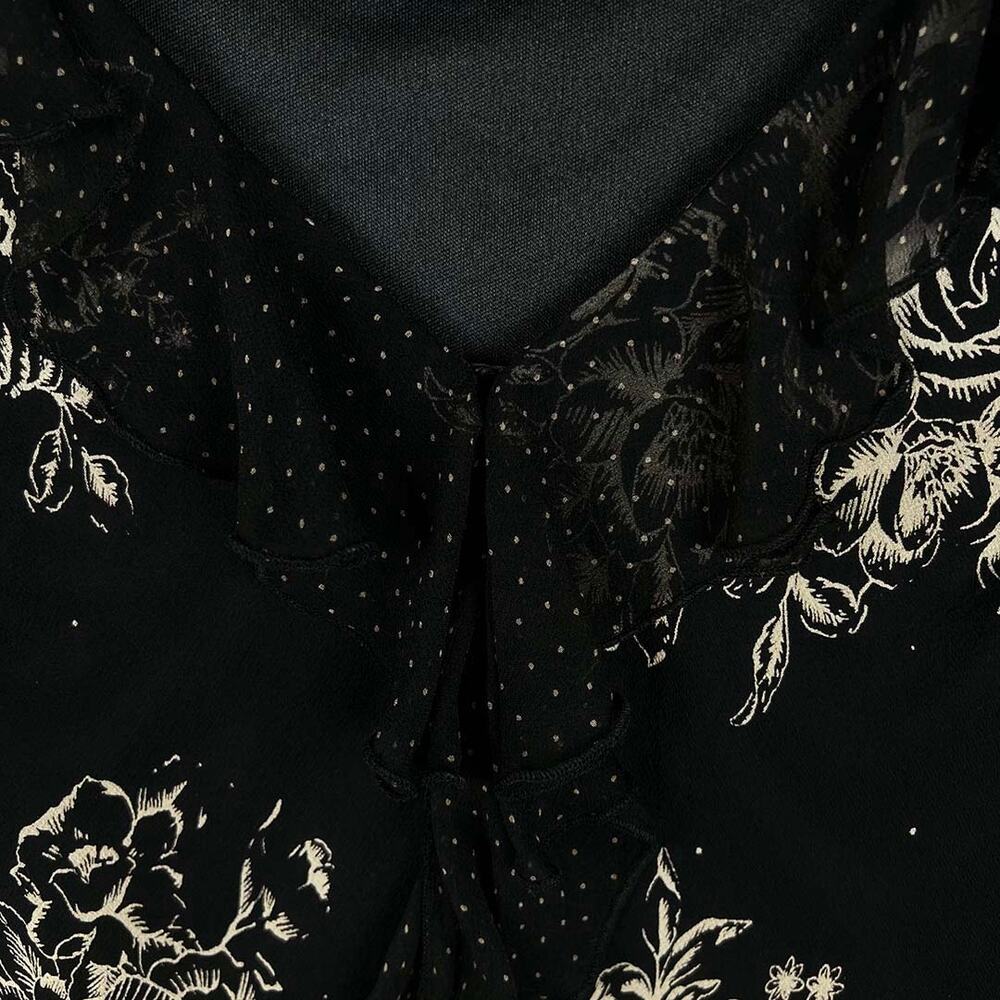 Jonathan Martin 100% Silk Floral Top Size Medium - Picture 5 of 11